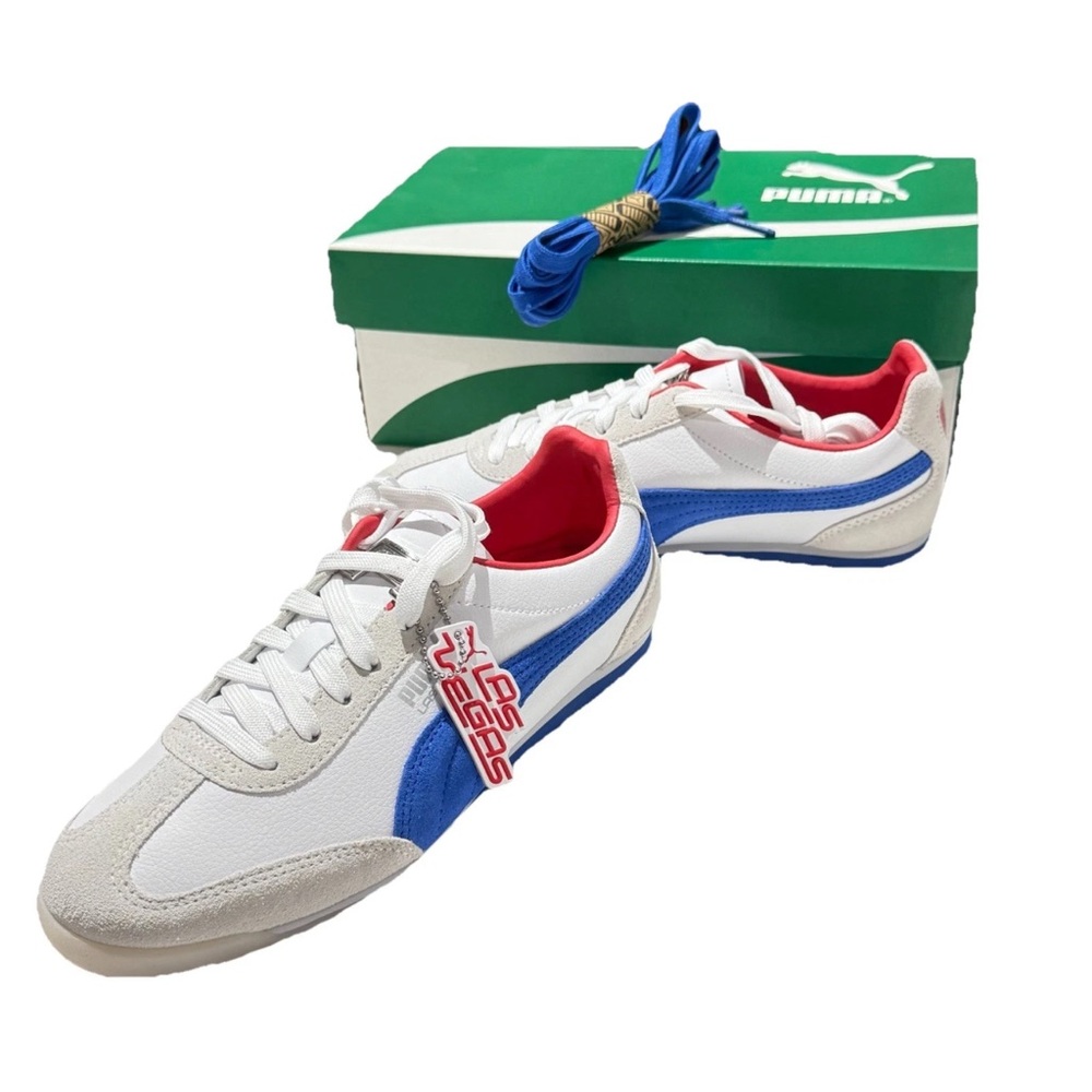 Puma Arizona club White and Blue Athletic Shoes